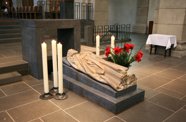 This is one of two claimants as the resting place of Matthias, at St. Matthias Abbey in Trier, Germany, with his remains supposedly carried there by the mother of Constantine the Great. The other, according to Greek sources, is in a castle in the Caucasus nation of Georgia. (Holly Hayes)