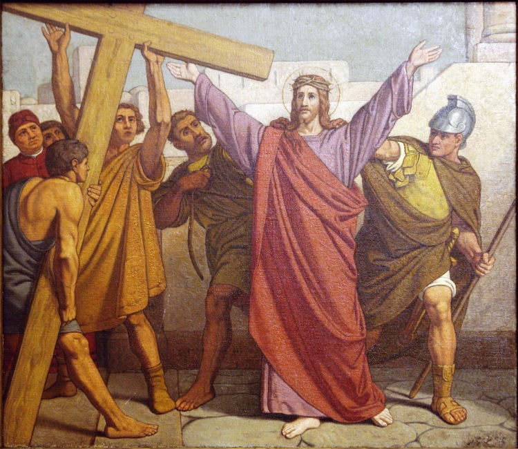 Station 2: Jesus is given his cross. (St. Jean Baptiste au Beguinage)