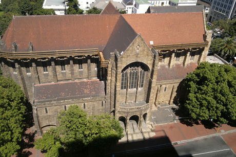 We are sorry to learn that St. George’s Cathedral in Cape Town has suffered a partial collapse of its roof; no one was injured, but it’s going to take a million dollars to fix it. Cathedral leaders knew the roof was bad and had already started fundraising, but after torrential rains they found out it was worse than they feared. This was Desmond Tutu’s cathedral, the seat of the Anglican Primate of Southern Africa, and now it faces costly repairs. (Cathedral photo)